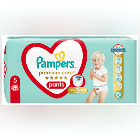 Pampers Pramium Care 5 Pants- 52 броя
