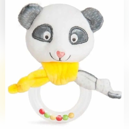Плюшена бебешка дрънкалка Панда