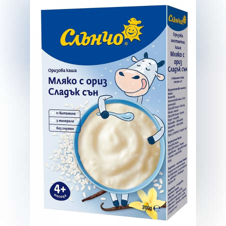 Слънчо Млечна каша Сладък сън 4+ месеца