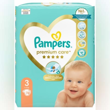 Пелени Pampers Pramium Care 3- 78 броя