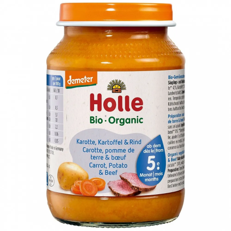 HOLLE Деметер Морков, картоф и говеждо 5м. 190г