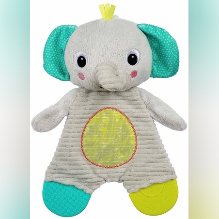 Играчка за гушкане Bright Starts - Snuggle & Teethe, Слонче