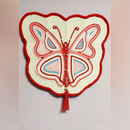 Стенно текстилно пано пеперуда