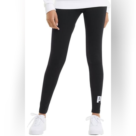 PUMA Essentials Logo Leggings Black
