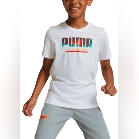 PUMA x Minecraft Graphic Tee White