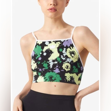 ADIDAS Originals All Over Print Floral Bra Multicolor