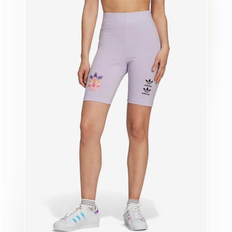 ADIDAS Originals Logo Play Short Tights Purple