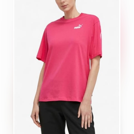 PUMA Essentials Tape Tee Pink