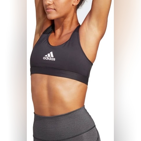 ADIDAS PowerReact Training Medium Support Bra Black