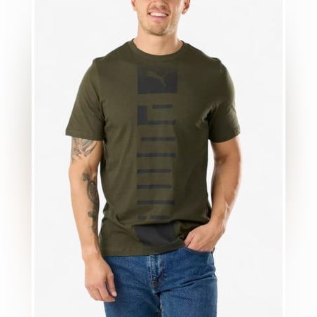 PUMA Essentials Rebel Tee Green