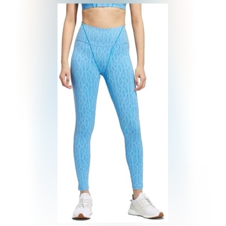 ADIDAS x Ivy Park Mesh Monogram Leggings Blue