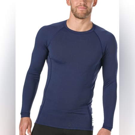 SPEEDO Boom Long Sleeve Rash Top Blue/Grey
