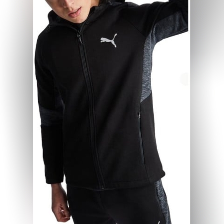 PUMA Evostripe Full Zip Hoodie Black