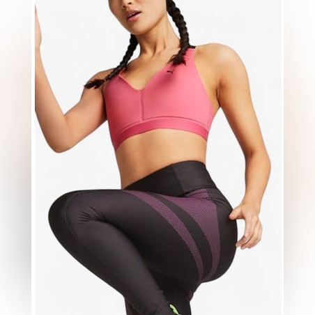 PUMA Low Impact Elite Strappy Training Bra Pink