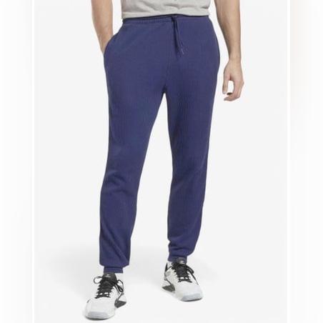 REEBOK Identity Vector Tape Waffle Pants Navy
