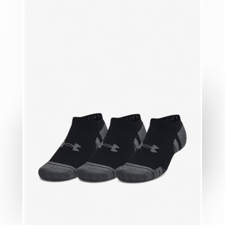 UNDER ARMOUR 3-Packs Performance Cotton Socks Black