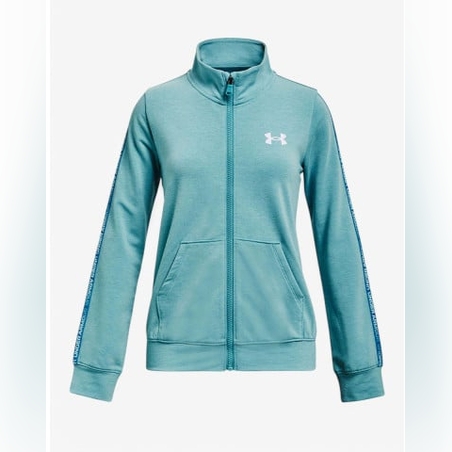 UNDER ARMOUR Rival Terry Taped FZ Hoodie Blue