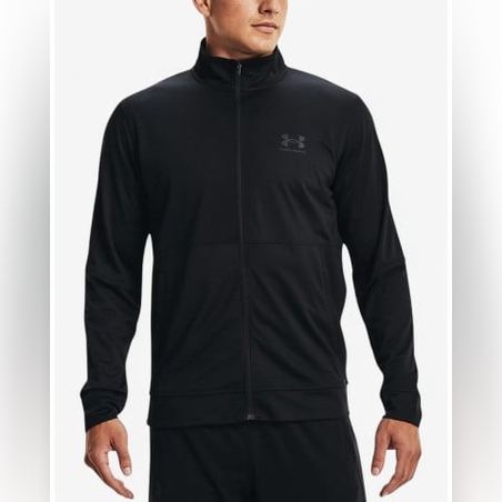 UNDER ARMOUR Pique Track Jacket All Black