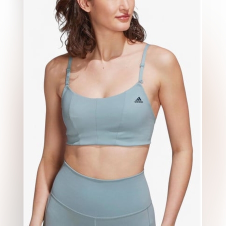 ADIDAS Yoga Studio Light-Support Bra Grey