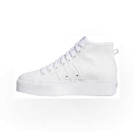 ADIDAS Originals Nizza Platform Mid Shoes White