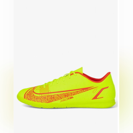 NIKE Mercurial Vapor 14 Club Indoor Football Shoes Volt/Bright Crimson