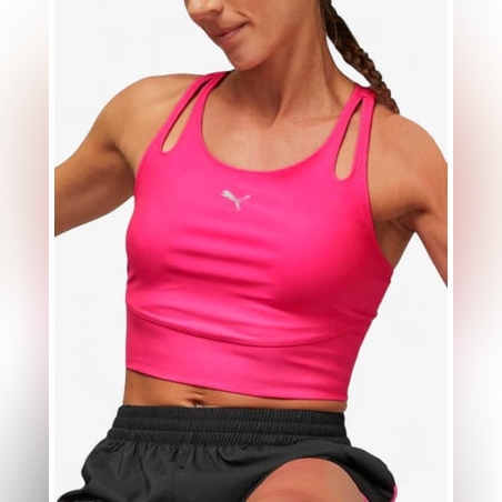 PUMA Run Ultraform Crop Tank Pink