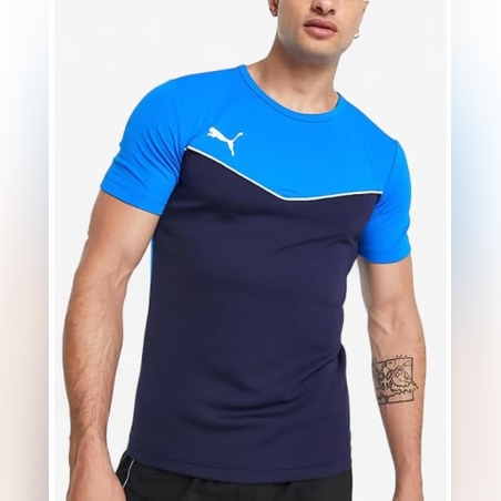 PUMA IndividualRISE Jersey Tee Navy