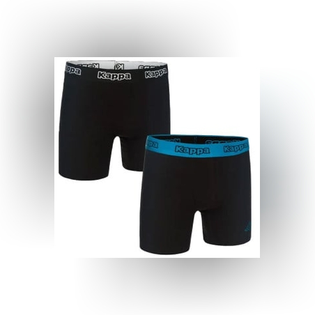 KAPPA 2-Pack Boxershorts Black/Blue
