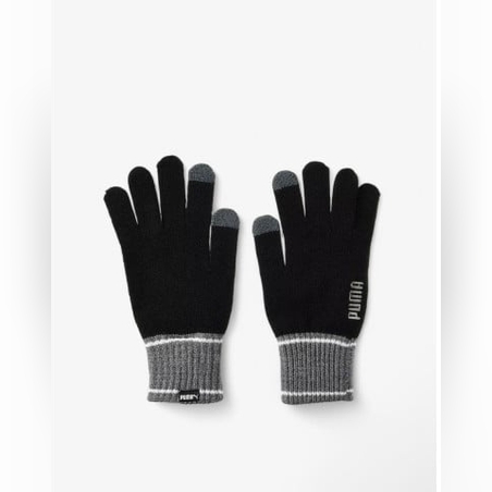 PUMA Knit Gloves Black/Grey