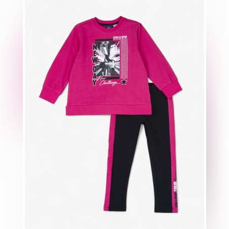 CHICCO Girls Tracksuit Pink/Black