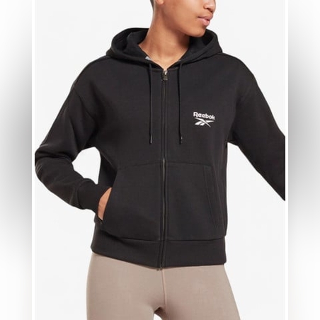 REEBOK Identity Full-Zip Hoodie Black