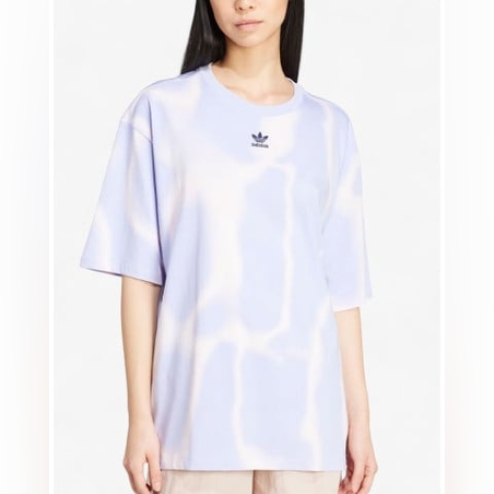 ADIDAS Originals Dye Allover Print Tee Violet
