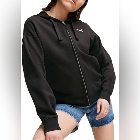 PUMA Her Full-Zip Hoodie Black W