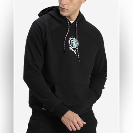 PUMA International Graphic Hoodie Black