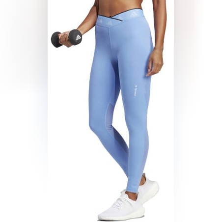 ADIDAS Performance Techfit V-Shaped Elastic 7/8 Leggings Blue