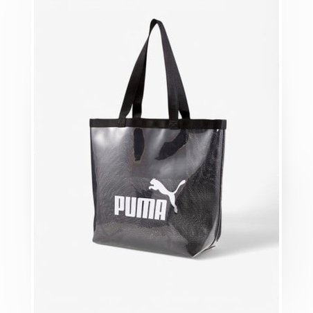 PUMA Transparent Shopper Bag Black