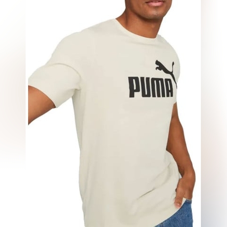 PUMA Essentials Logo Tee Cream