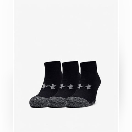 UNDER ARMOUR 3-Packs Heatgear Low Cut Socks Black