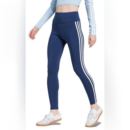 ADIDAS D2M 3-Stripes Leggings Blue