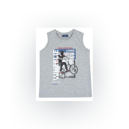 CHICCO Boys Wheelie Tank Light Grey