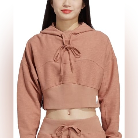 ADIDAS Sportswear Lounge Terry Loop Hoodie Brown