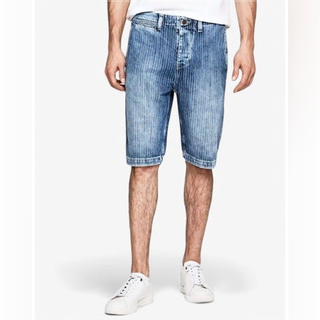 PEPE JEANS Trade Pinstripe Shorts Denim
