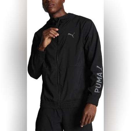 PUMA Fit Woven Training Jacket Black