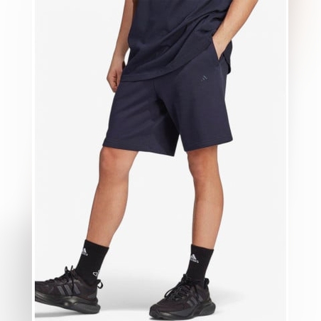 ADIDAS Sportswear All Seasons French Terry Shorts Ink Blue