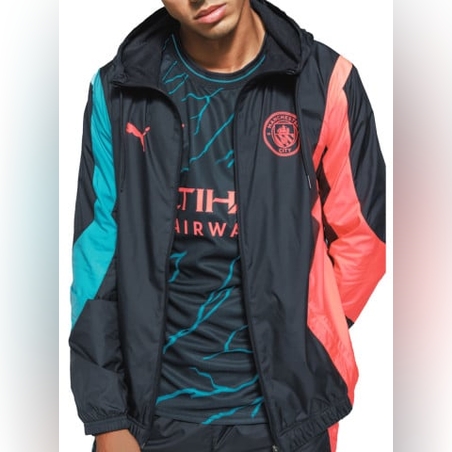 PUMA x Manchester City FC Pre-match Anthem Jacket Dark Navy/Multi