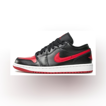 NIKE Air Jordan 1 Low Shoes Black/Red