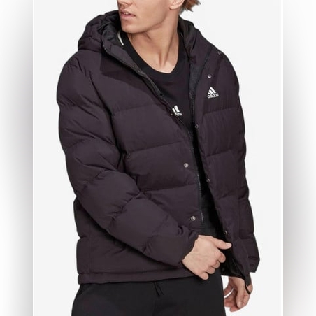 ADIDAS Sportswear Helionic Hooded Down Jacket Black