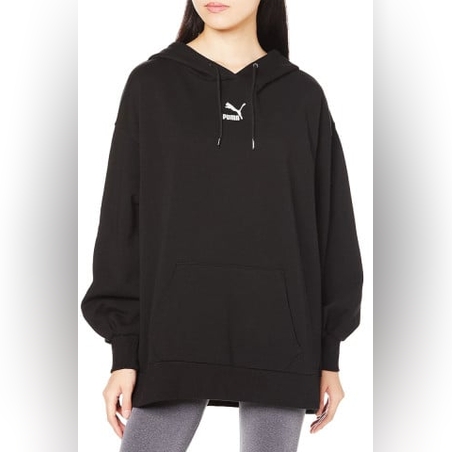 PUMA Classics Oversized Hoodie Black