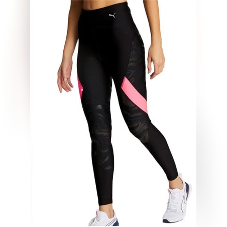 PUMA Ultraform High Waist Full Length Printed Running Leggings Black