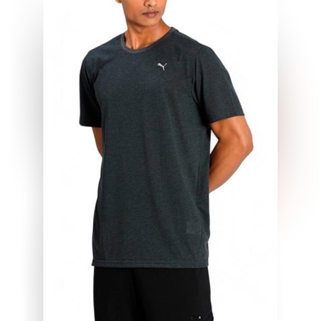 PUMA Performance Heather Training Tee Dark Grey